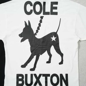 Cole Buxton Basic Logo White T Shirt