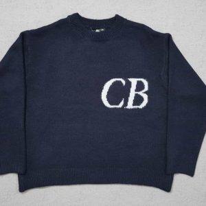 Cole Buxton CB Logo Sweater Blue